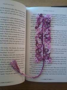 Took a photo of the bookmark in use. Love it.